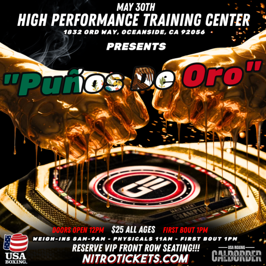 High Performance Training Center Presents: PUÑOS DE ORO